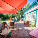 Terrasse der Künstlerherberge